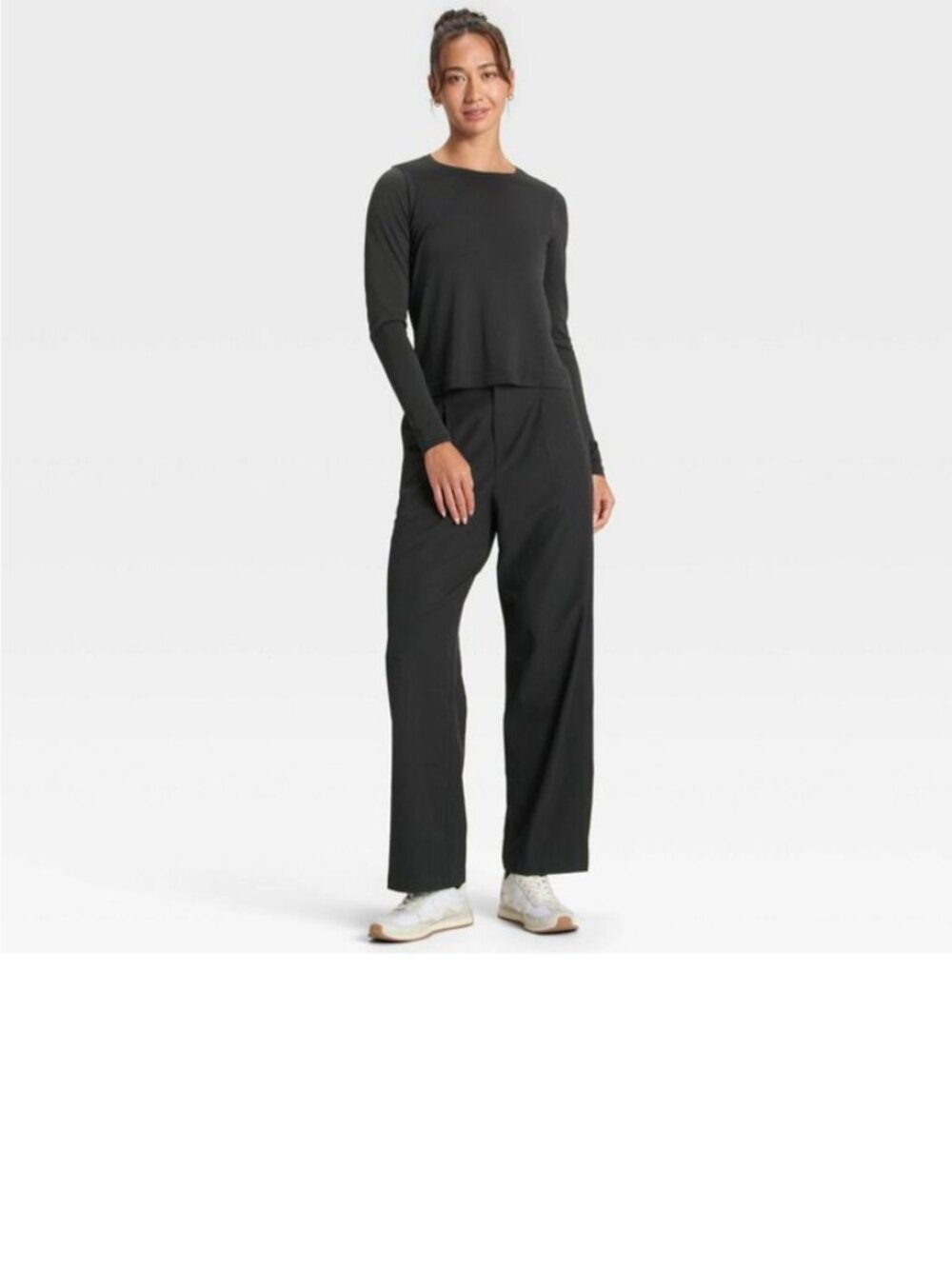 All In Motion Womens Woven High-Rise Trouser Pants Black XS Athletic Fit NWT - Picture 3 of 3